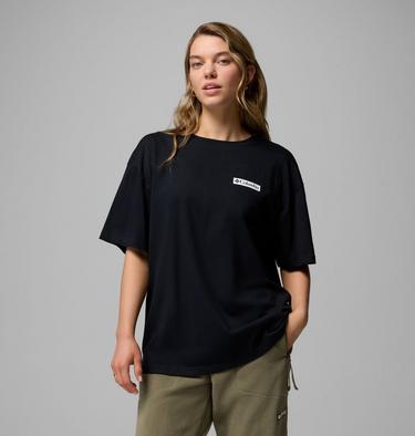 Rolling Bend Oversized T-Shirt mit Grafik für Frauen, Color: Black, Mountainview, image 3