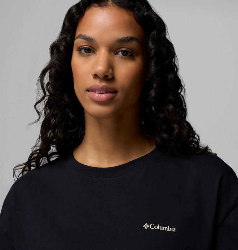 Camiseta oversize con estampado Rolling Bend para mujer, Color: Black, Floral Groove, image 5