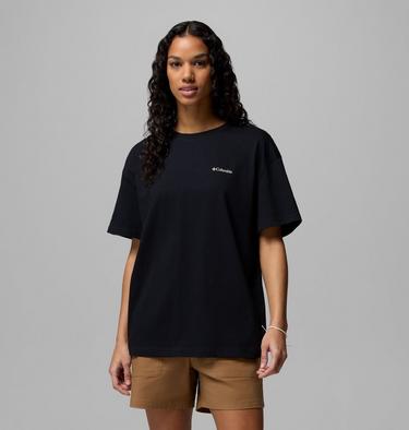 Camiseta oversize con estampado Rolling Bend para mujer, Color: Black, Floral Groove, image 9