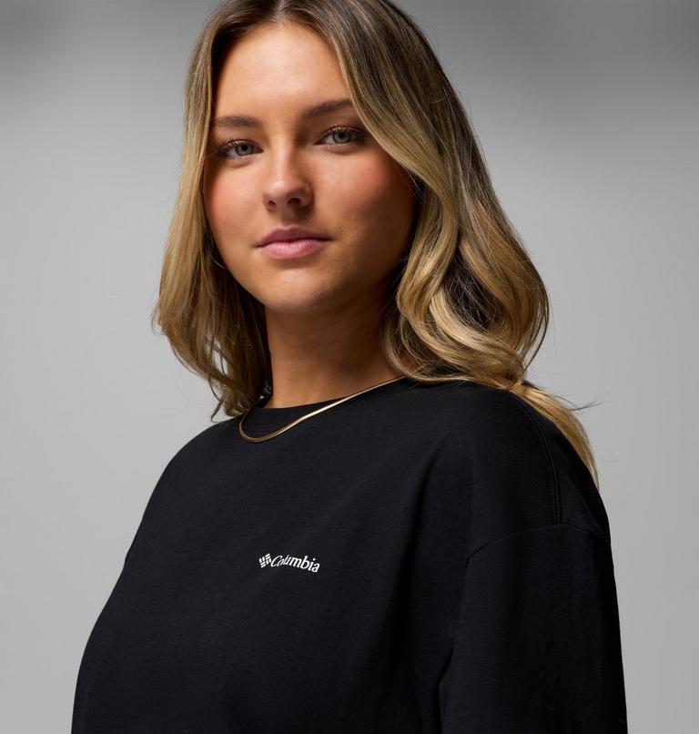 Women's Rolling Bend Graphic Oversized T-Shirt, Color: Black, Bubbly Scoped View, image 5