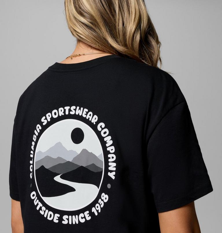Women's Rolling Bend Graphic Oversized T-Shirt, Color: Black, Bubbly Scoped View, image 6