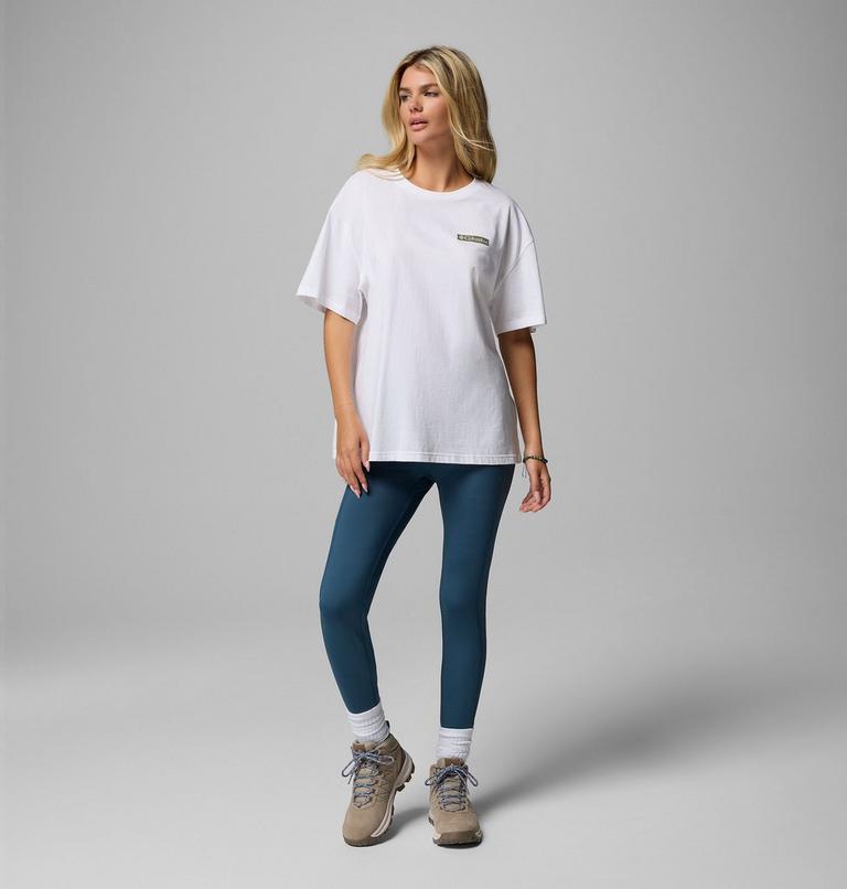 Women's Rolling Bend Graphic Oversized T-Shirt, Color: White, Mountainview, image 2