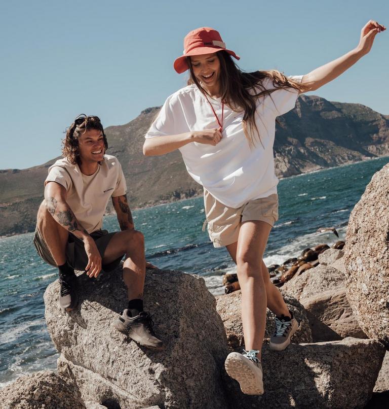 Camiseta oversize con estampado Rolling Bend para mujer, Color: White, Floral Groove, image 8