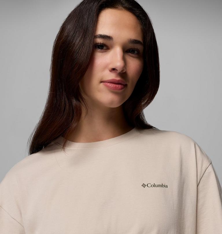 Women's Rolling Bend Graphic Oversized T-Shirt, Color: Dark Stone, Bubbly Scoped View, image 5