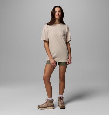 Camiseta oversize con estampado Rolling Bend para mujer, Color: Dark Stone, Bubbly Scoped View, image 4