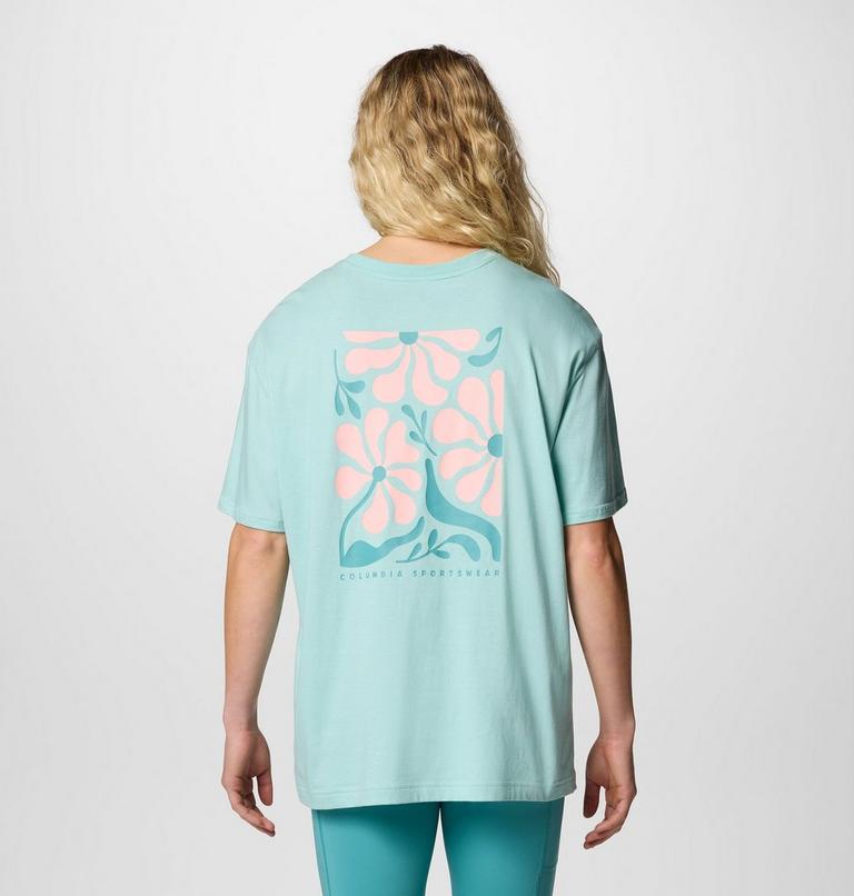 Camiseta oversize con estampado Rolling Bend para mujer, Color: Spray, Floral Fun, image 1