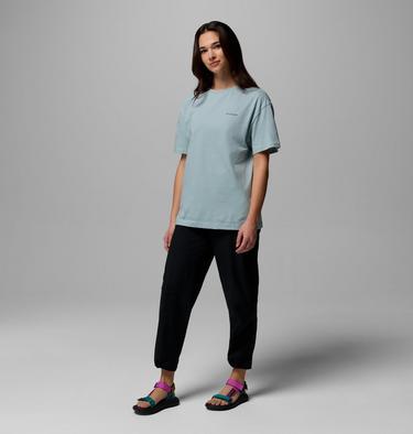 Camiseta oversize con estampado Rolling Bend para mujer, Color: Crushed Blue, Floral Groove, image 14