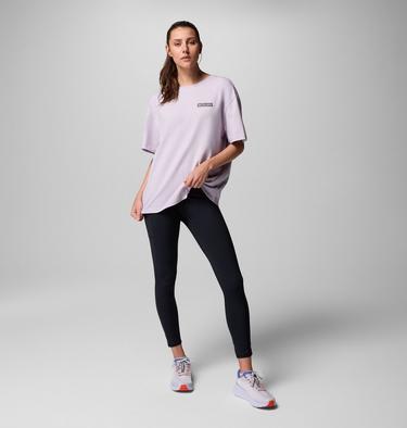 Women's Rolling Bend Graphic Oversized T-Shirt, Color: Lavender Pearl, Mountainview, image 2