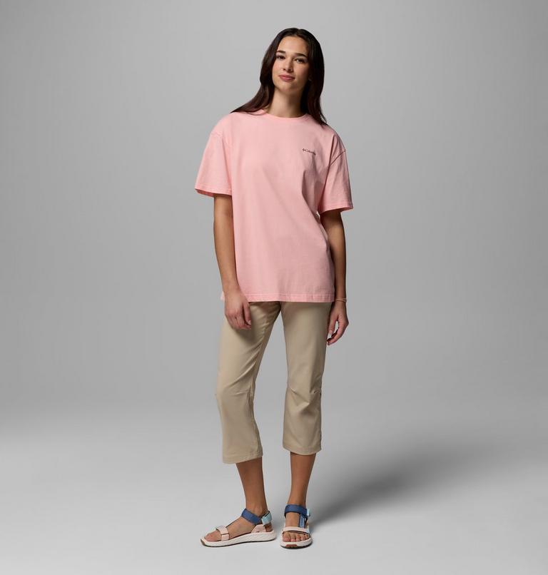 Camiseta oversize con estampado Rolling Bend para mujer, Color: Pink Sand, Bubbly Scoped View, image 2