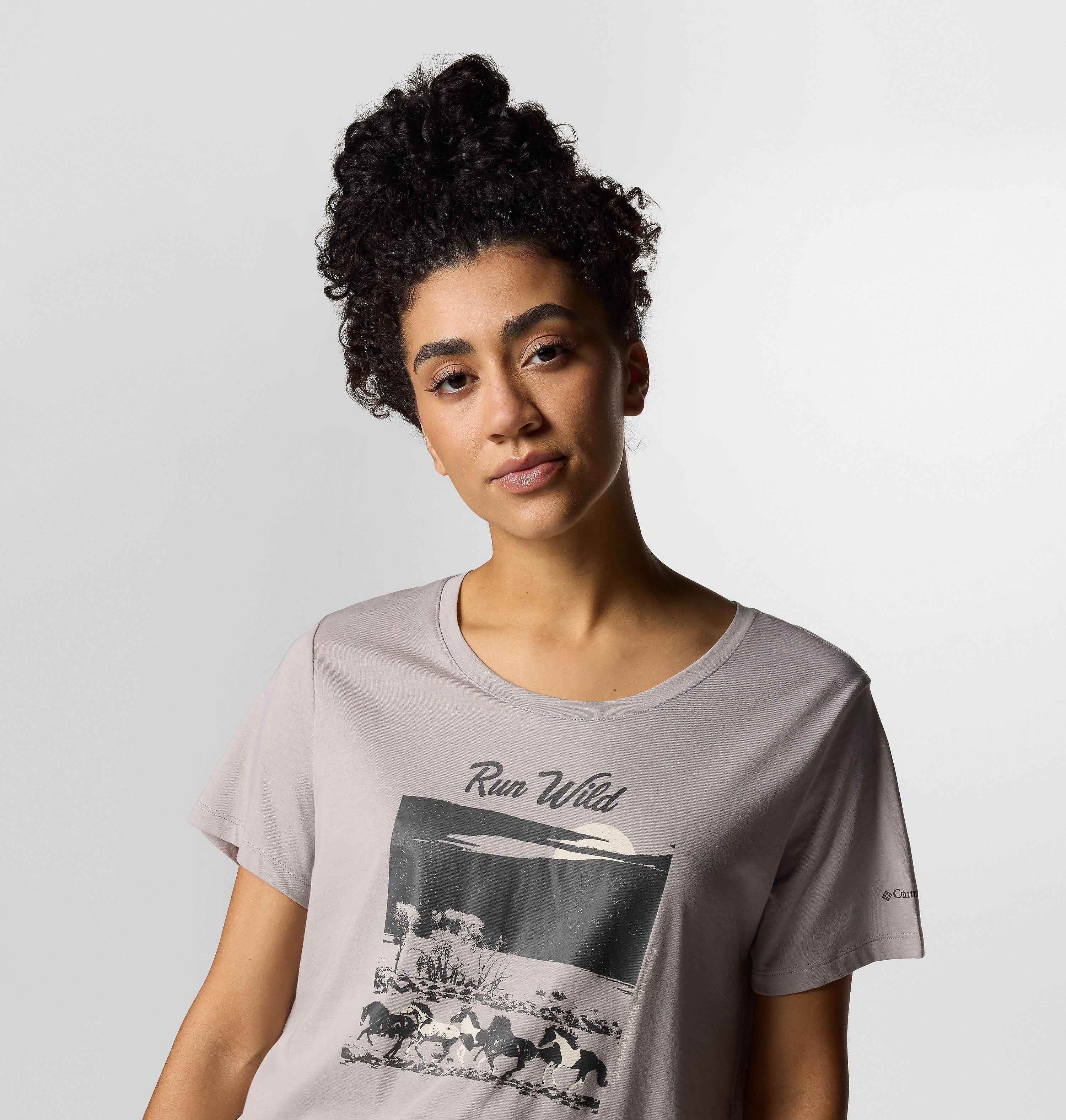 Women's Ruby Springs Graphic Scoop Neck Short Sleeve Shirt 4