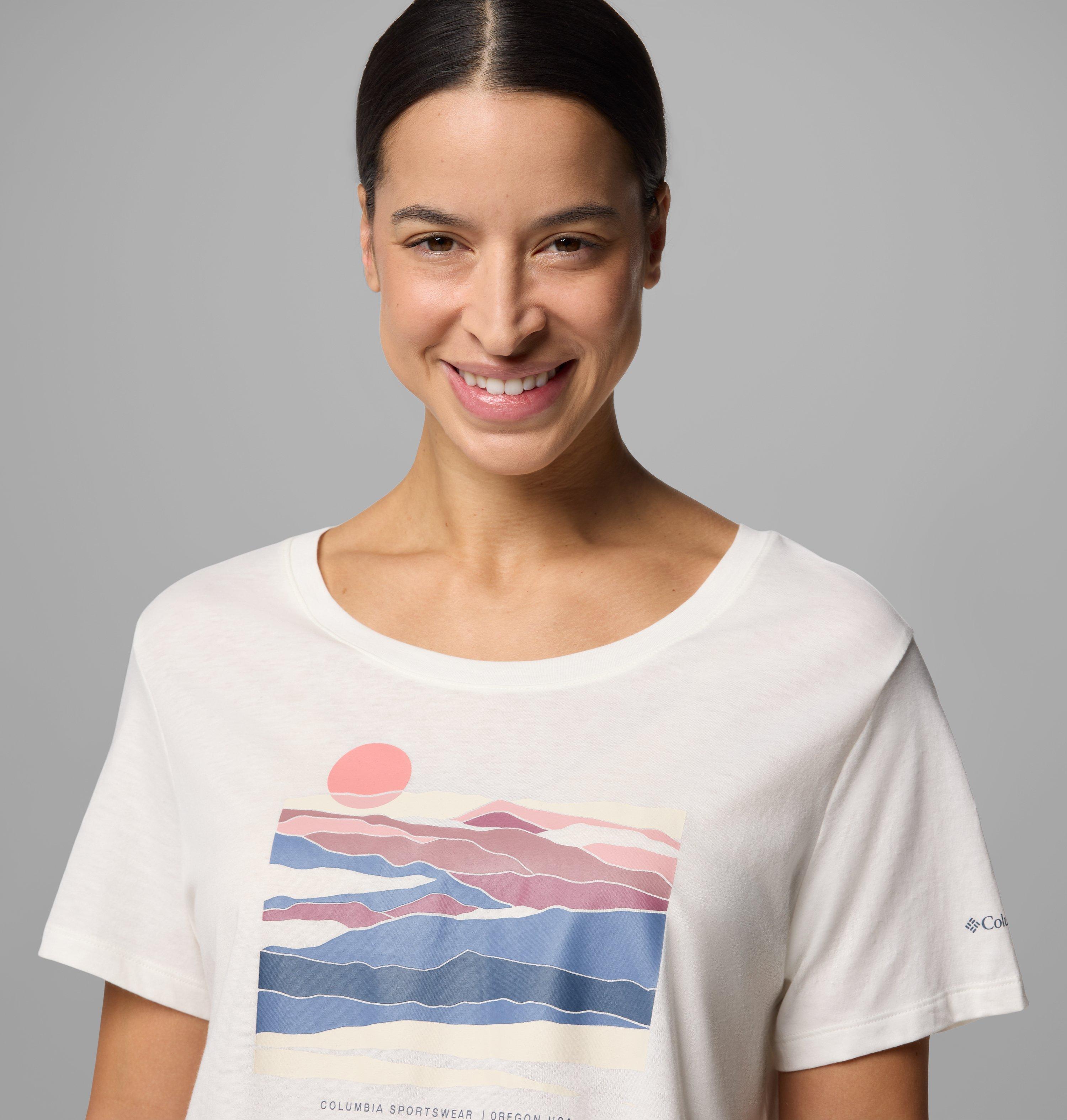 Women's Ruby Springs Graphic Scoop Neck Short Sleeve Shirt 4
