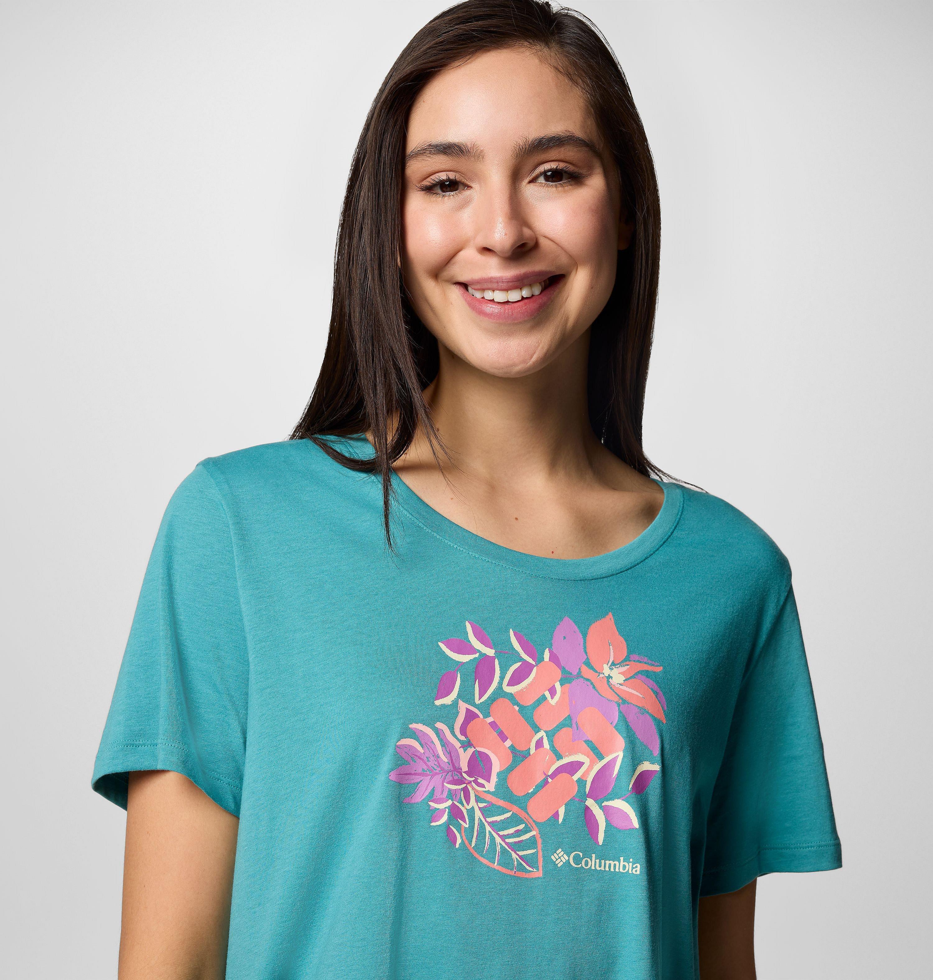 Women's Ruby Springs Graphic Scoop Neck Short Sleeve Shirt 4