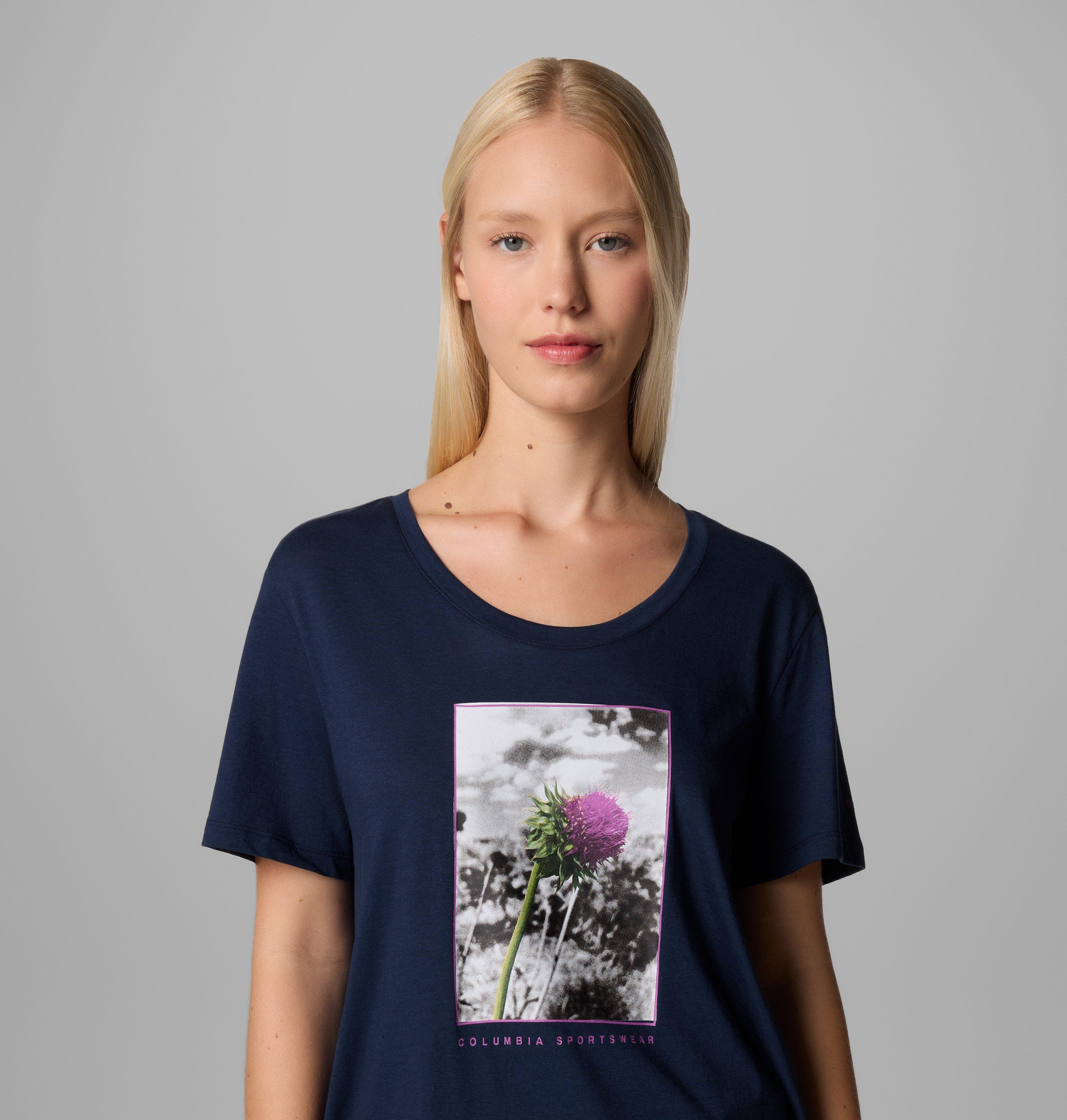 Women's Ruby Springs Graphic Scoop Neck Short Sleeve Shirt 4
