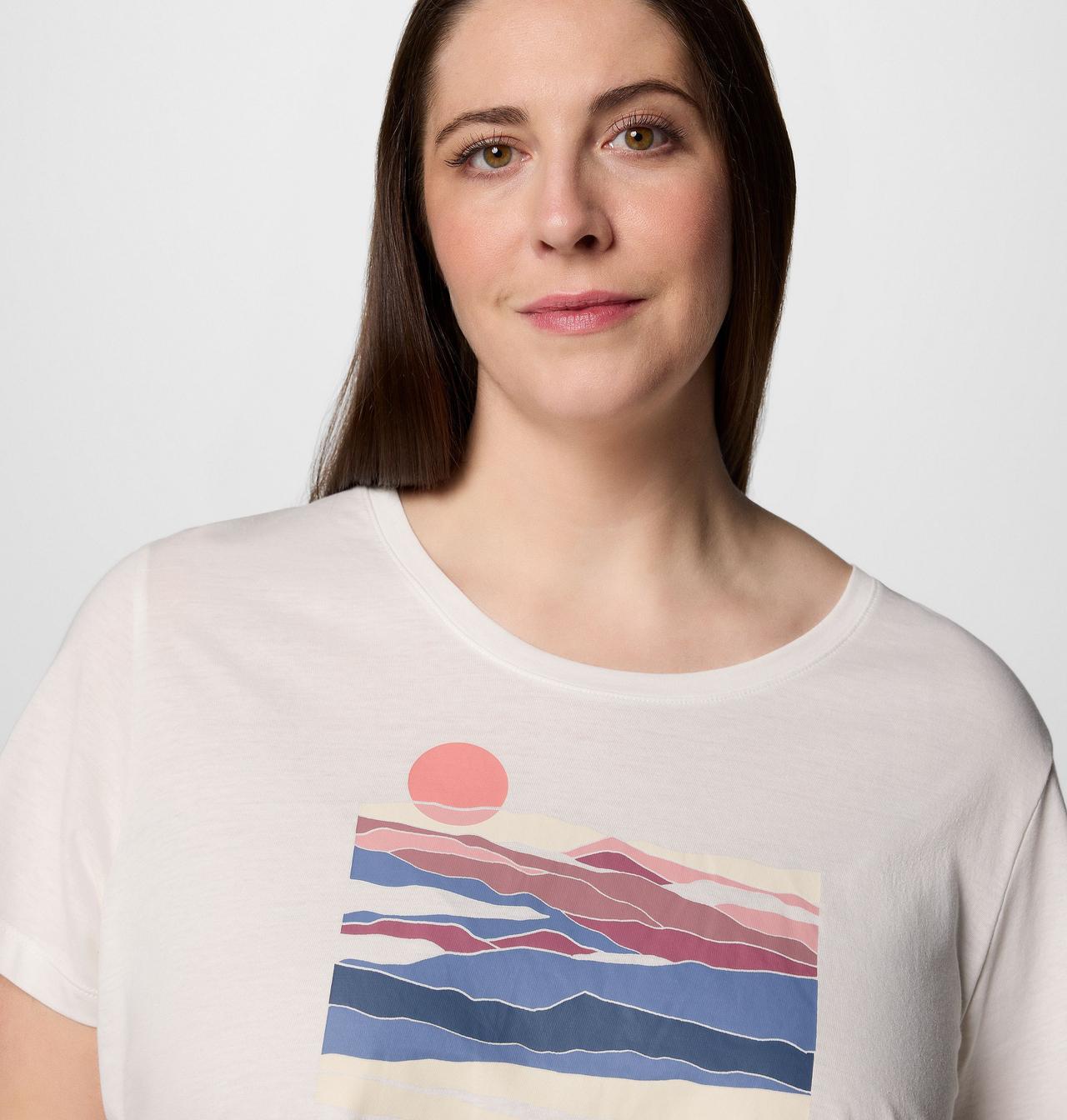 Women's Ruby Springs™ Graphic Scoop Neck Short Sleeve Shirt - Plus Size | 125 | 1X 4