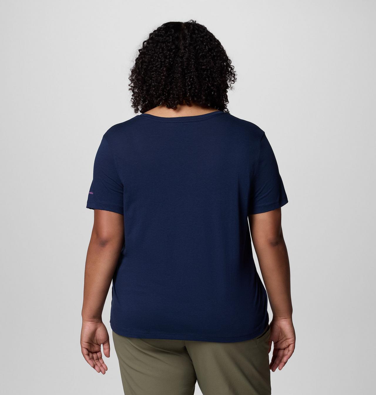 Women's Ruby Springs™ Graphic Scoop Neck Short Sleeve Shirt - Plus Size 2