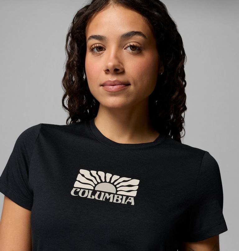 Camiseta ajustada con estampado Ruby Springs para mujer, Color: Black, Brandrise, image 5