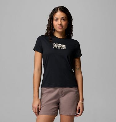 Camiseta ajustada con estampado Ruby Springs para mujer, Color: Black, Brandrise, image 9