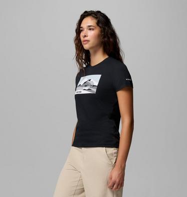 T-shirt Graphique Ajust&eacute; Ruby Springs Femme, Color: Black Moonlit Hillscape, image 12