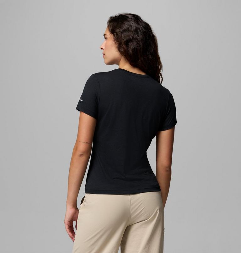 Camiseta ajustada con estampado Ruby Springs para mujer, Color: Black Moonlit Hillscape, image 3