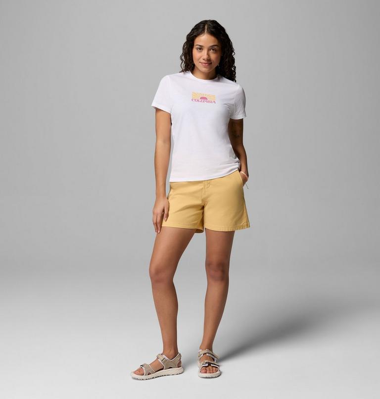 Women's Ruby Springs Graphic Fitted T-Shirt, Color: White, Brandrise, image 2