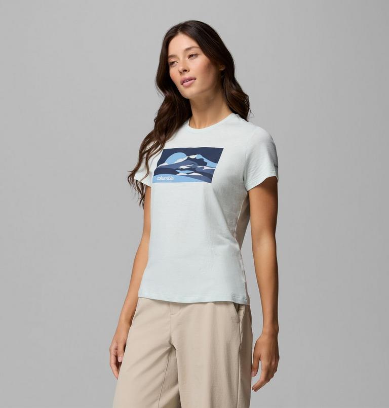 Ruby Springs Fitted T-Shirt mit Grafik f&uuml;r Frauen, Color: Tea Light Moonlit Hillscape, image 4