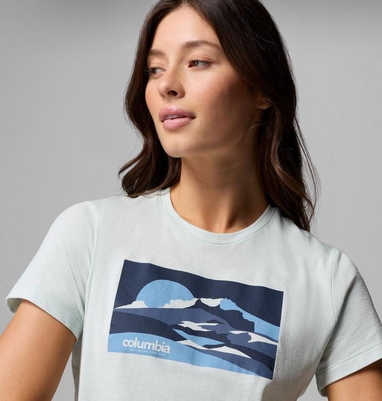 Ruby Springs Fitted T-Shirt mit Grafik f&uuml;r Frauen, Color: Tea Light Moonlit Hillscape, image 5