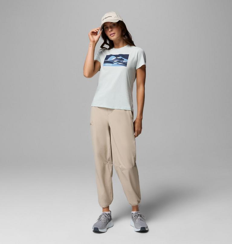 Ruby Springs Fitted T-Shirt mit Grafik f&uuml;r Frauen, Color: Tea Light Moonlit Hillscape, image 2