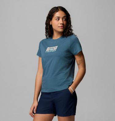 T-shirt aderente e stampata Ruby Springs da donna, Color: Everblue, Brandrise, image 16