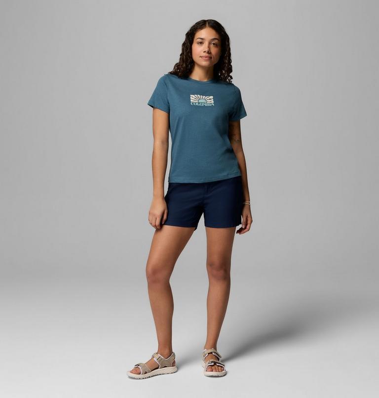 Camiseta ajustada con estampado Ruby Springs para mujer, Color: Everblue, Brandrise, image 2