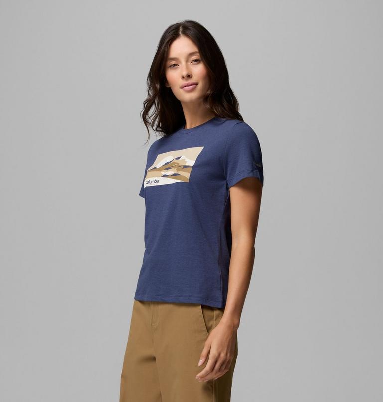 Ruby Springs Fitted T-Shirt mit Grafik f&uuml;r Frauen, Color: Nocturnal Moonlit Hillscape, image 4