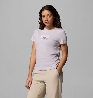 T-shirt aderente e stampata Ruby Springs da donna, Color: Lavender Pearl, Brandrise, image 12