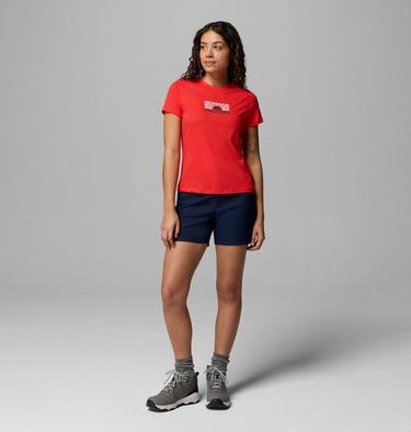 Camiseta ajustada con estampado Ruby Springs para mujer, Color: Poppy Red, Brandrise, image 6