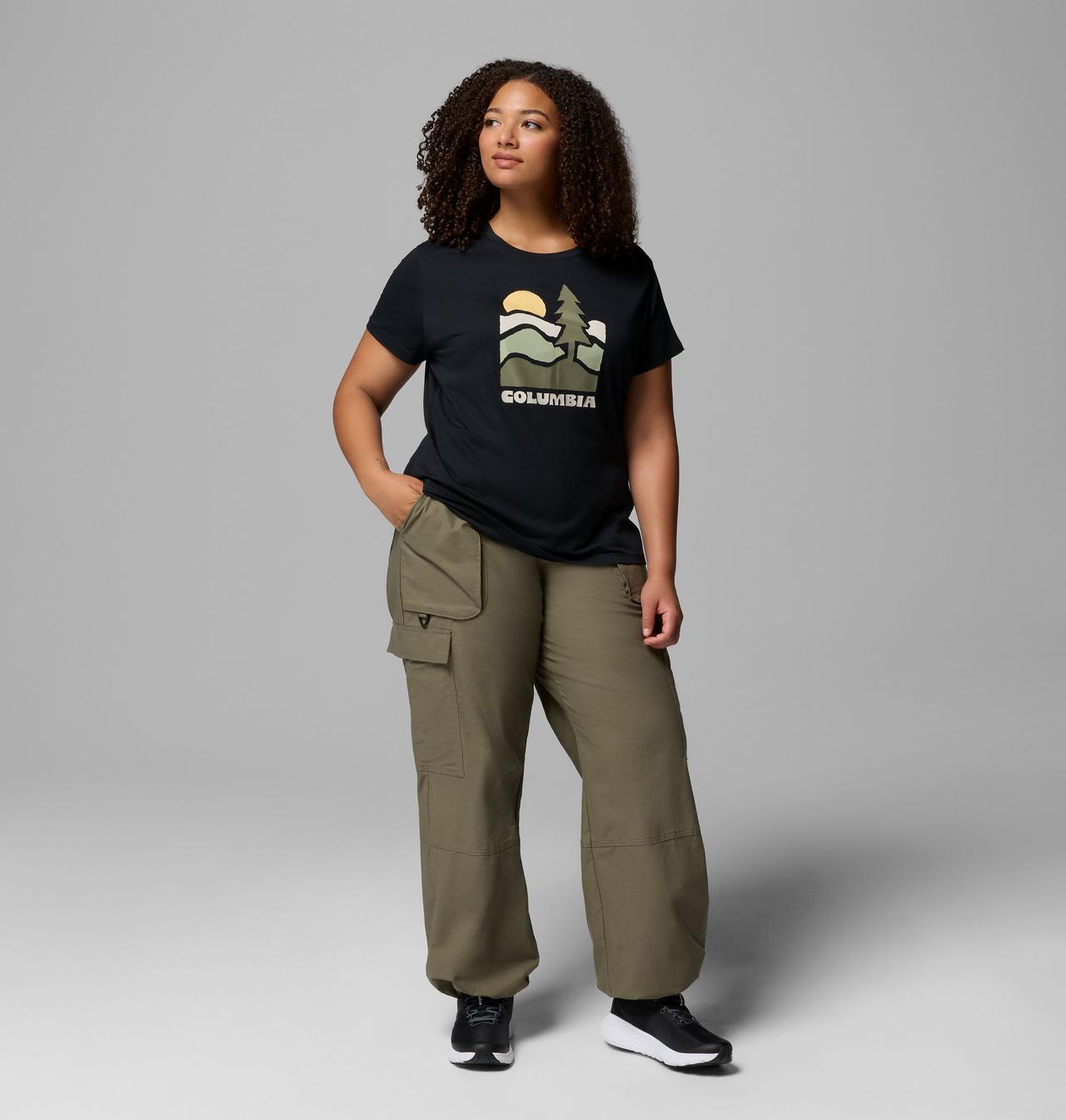 Women's Ruby Springs™ Graphic Fitted Short Sleeve Shirt - Plus Size 2