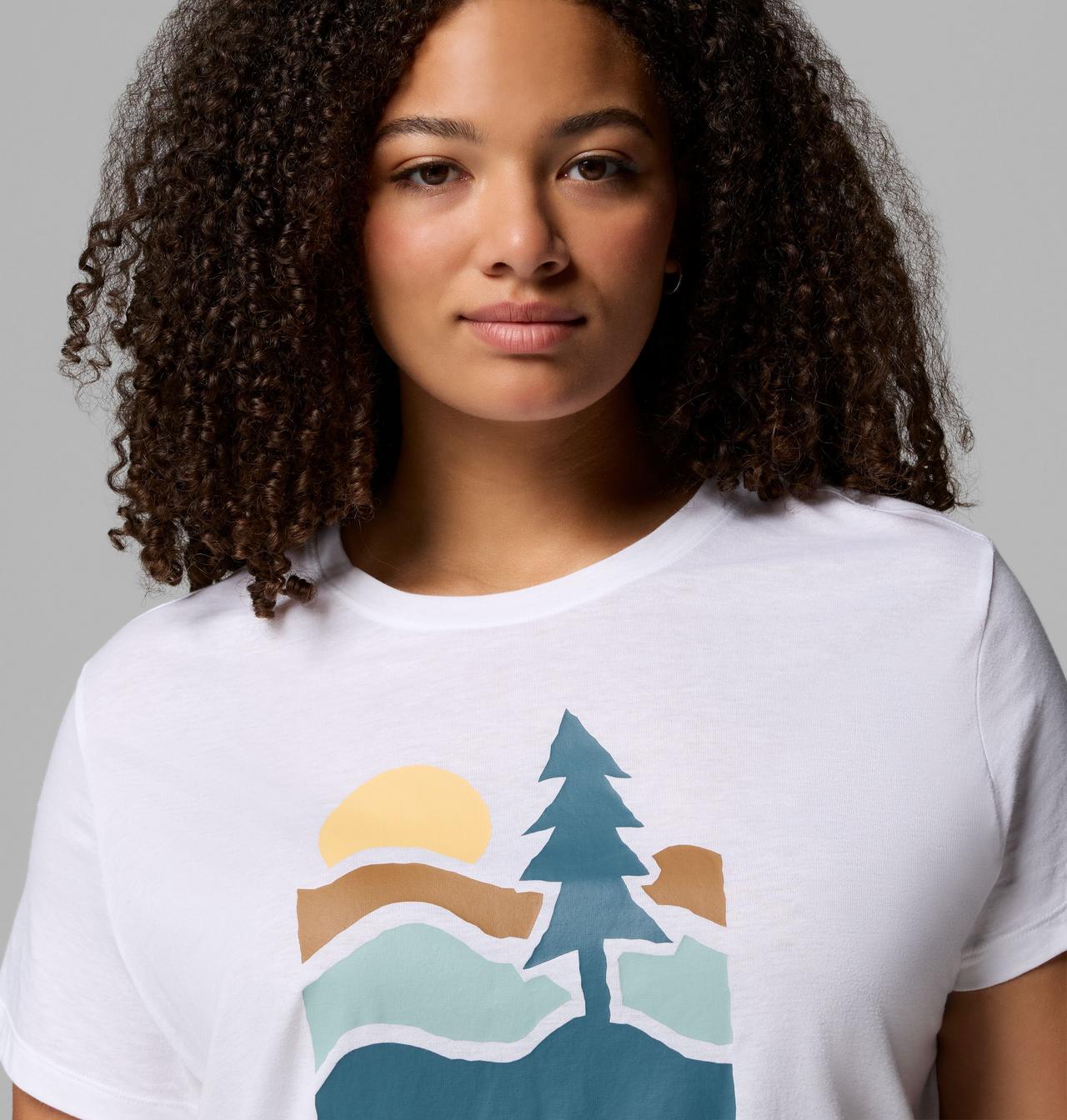 Women's Ruby Springs™ Graphic Fitted Short Sleeve Shirt - Plus Size 5