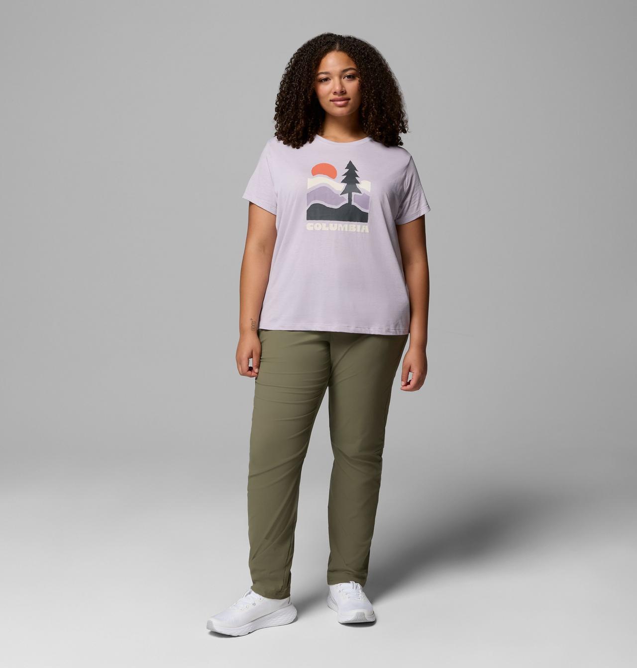 Women's Ruby Springs™ Graphic Fitted Short Sleeve Shirt - Plus Size 2