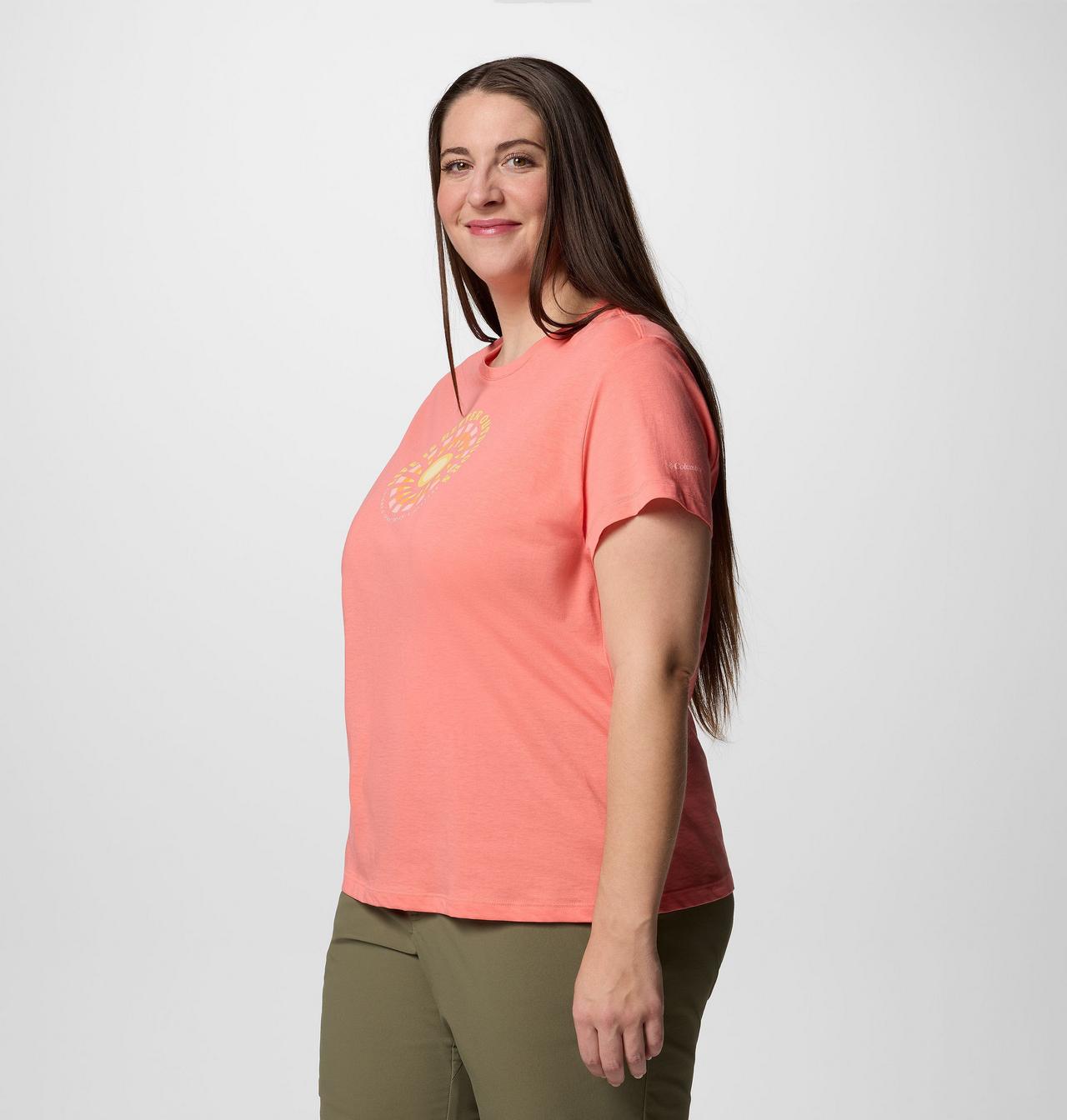 Women's Ruby Springs™ Graphic Fitted Short Sleeve Shirt - Plus Size 3