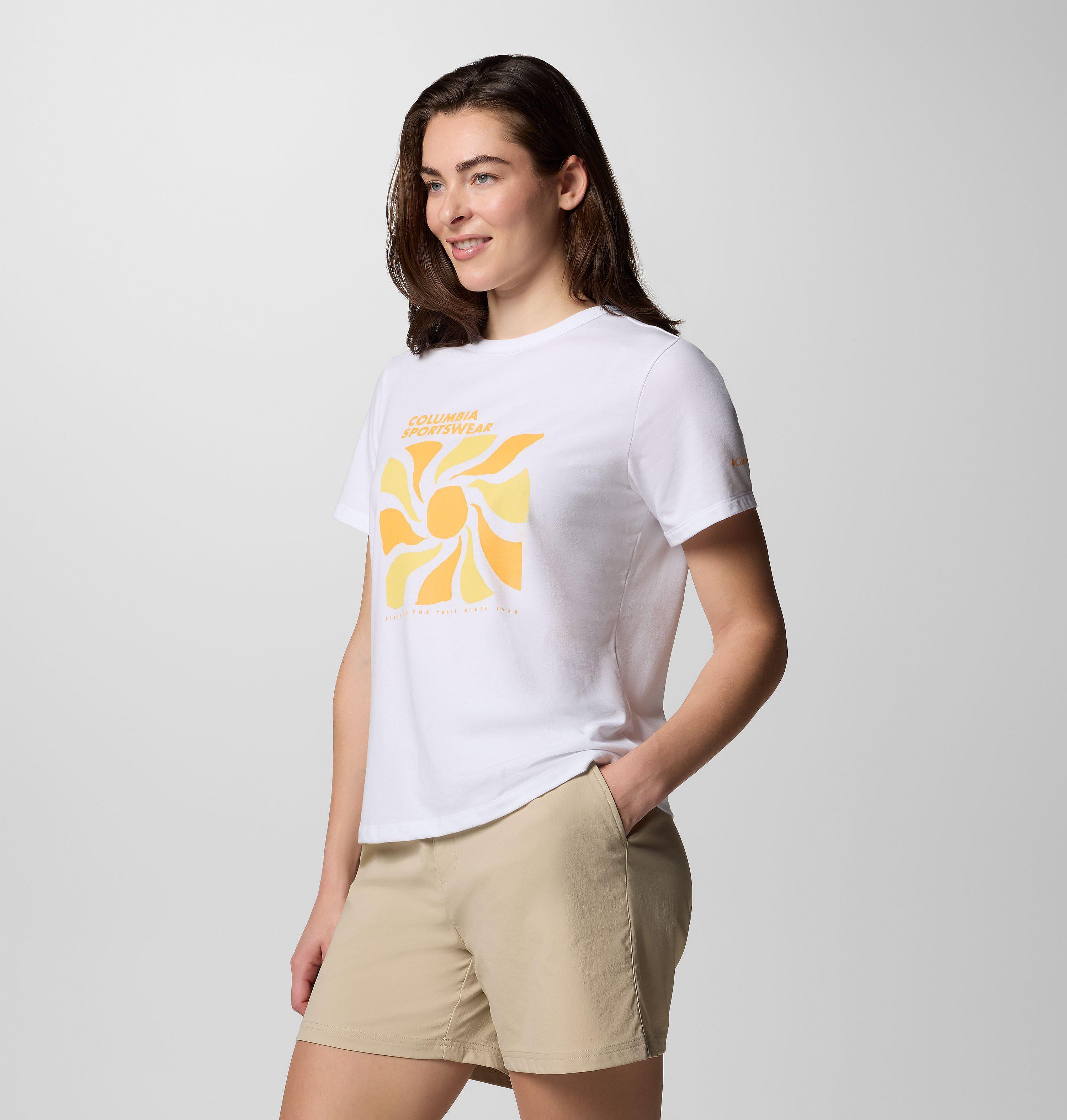 Femme Chemise à manches courtes à imprimé graphique Sun Trek III 3