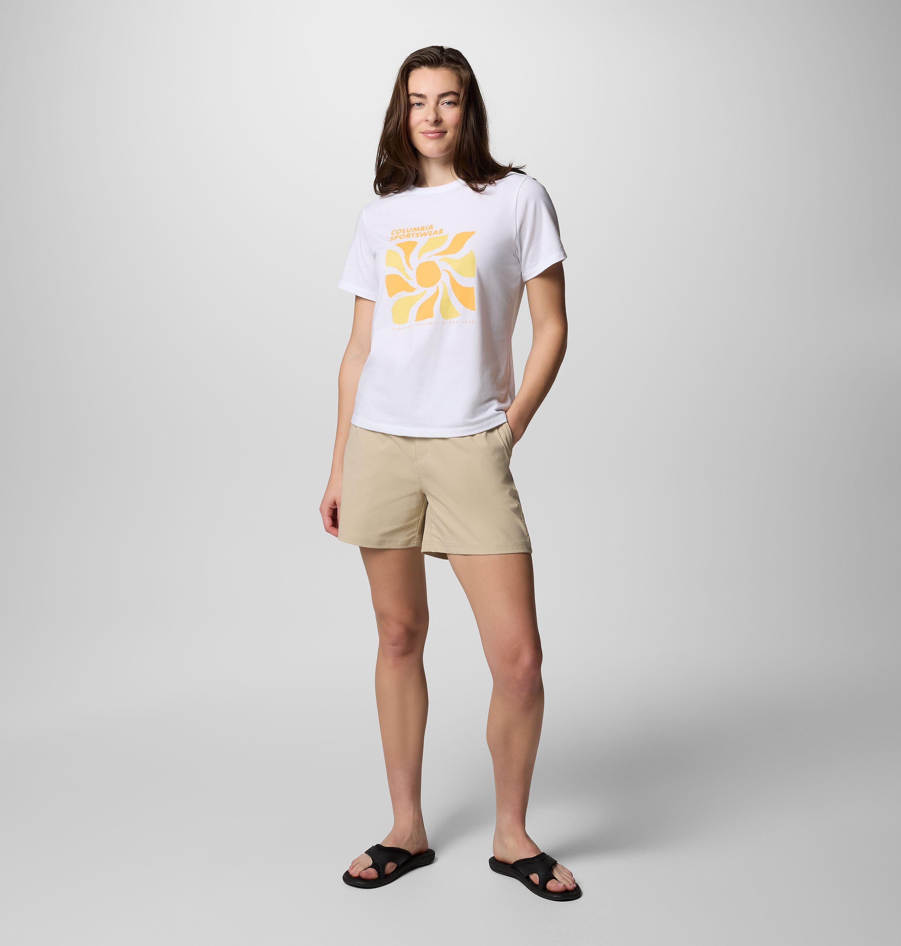 Femme Chemise à manches courtes à imprimé graphique Sun Trek III 5