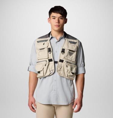 Men's Henry's Fork VI Fishing Gilet, Color: Fossil, image 1
