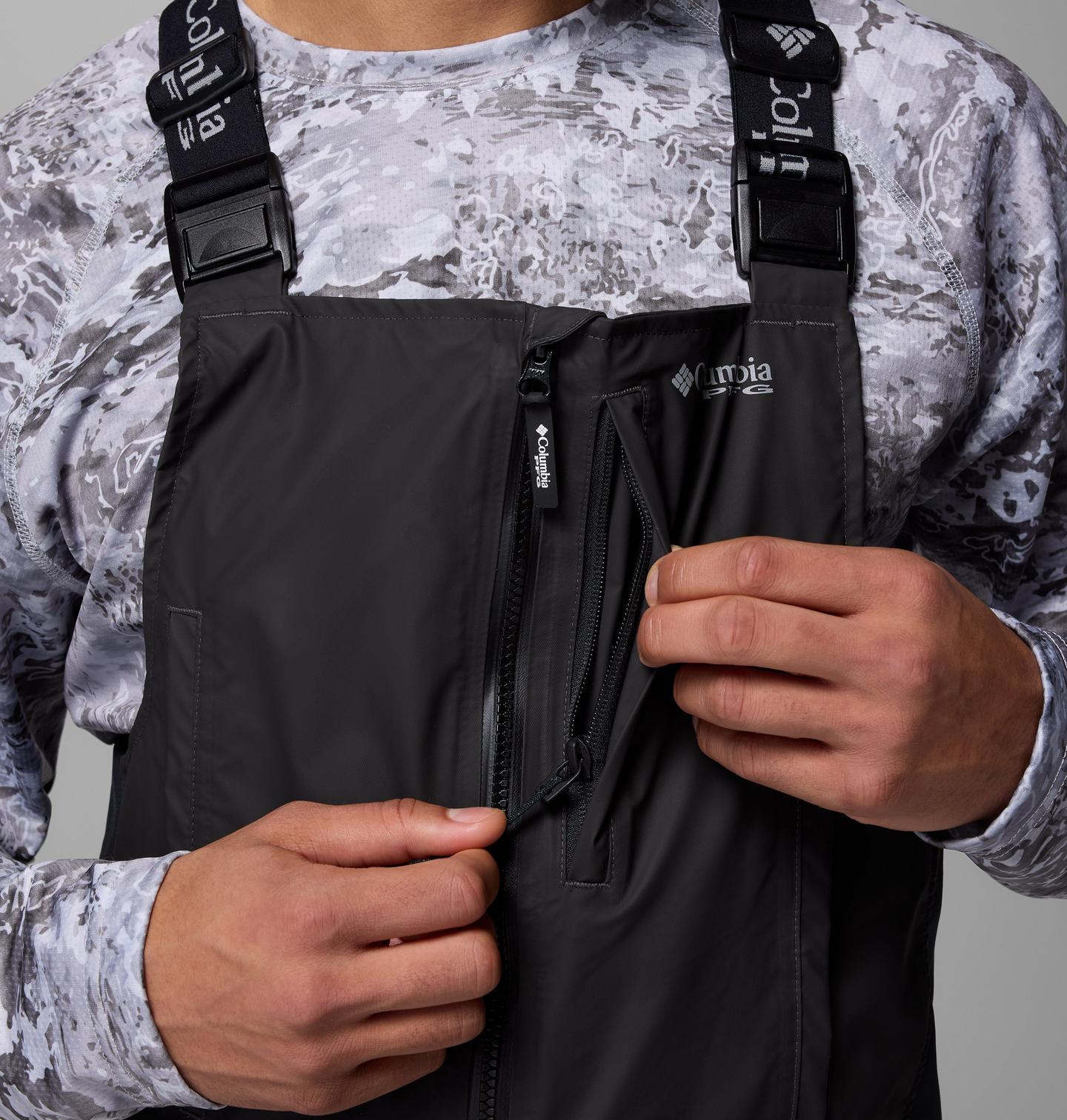 Мужской полукомбинезон Columbia PFG Force XII Odx, цвет: Чёрный — фото 3