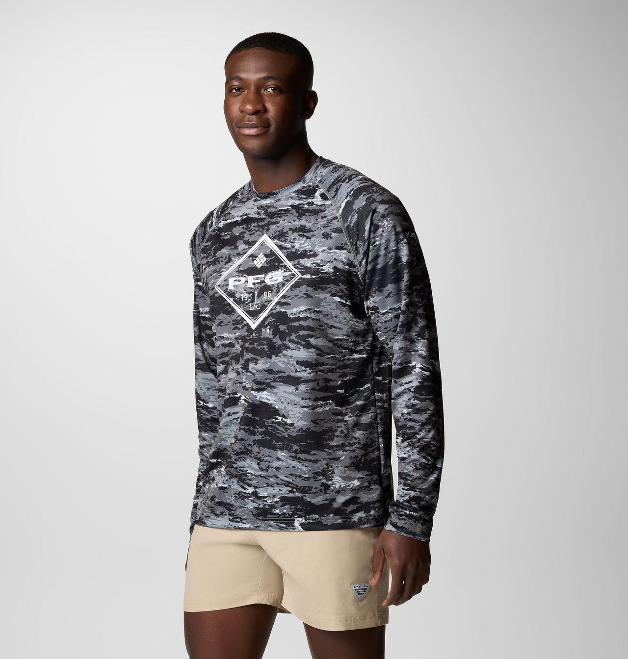Men's PFG Super Solar Stream™ Graphic Long Sleeve Shirt 4