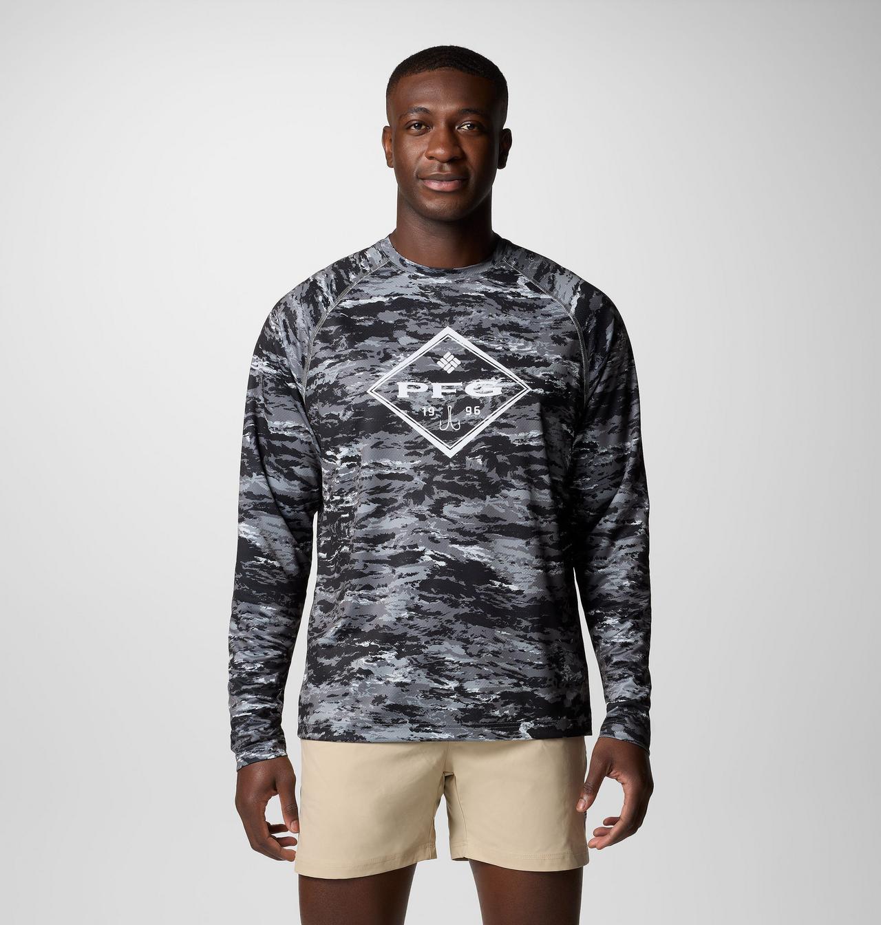 Men's PFG Super Solar Stream™ Graphic Long Sleeve Shirt 1