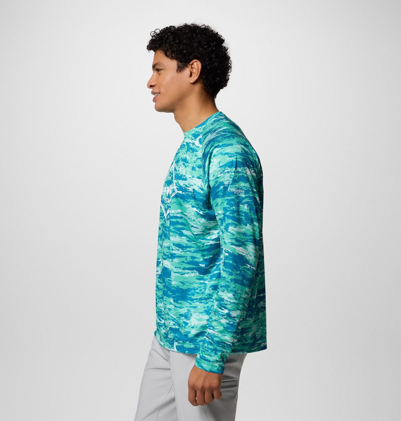 Men's PFG Super Solar Stream™ Graphic Long Sleeve Shirt 4