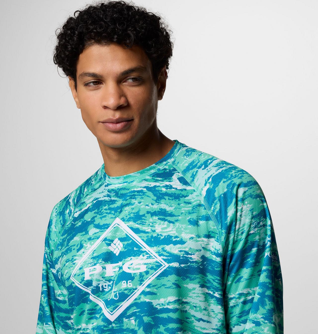 Men's PFG Super Solar Stream™ Graphic Long Sleeve Shirt 5