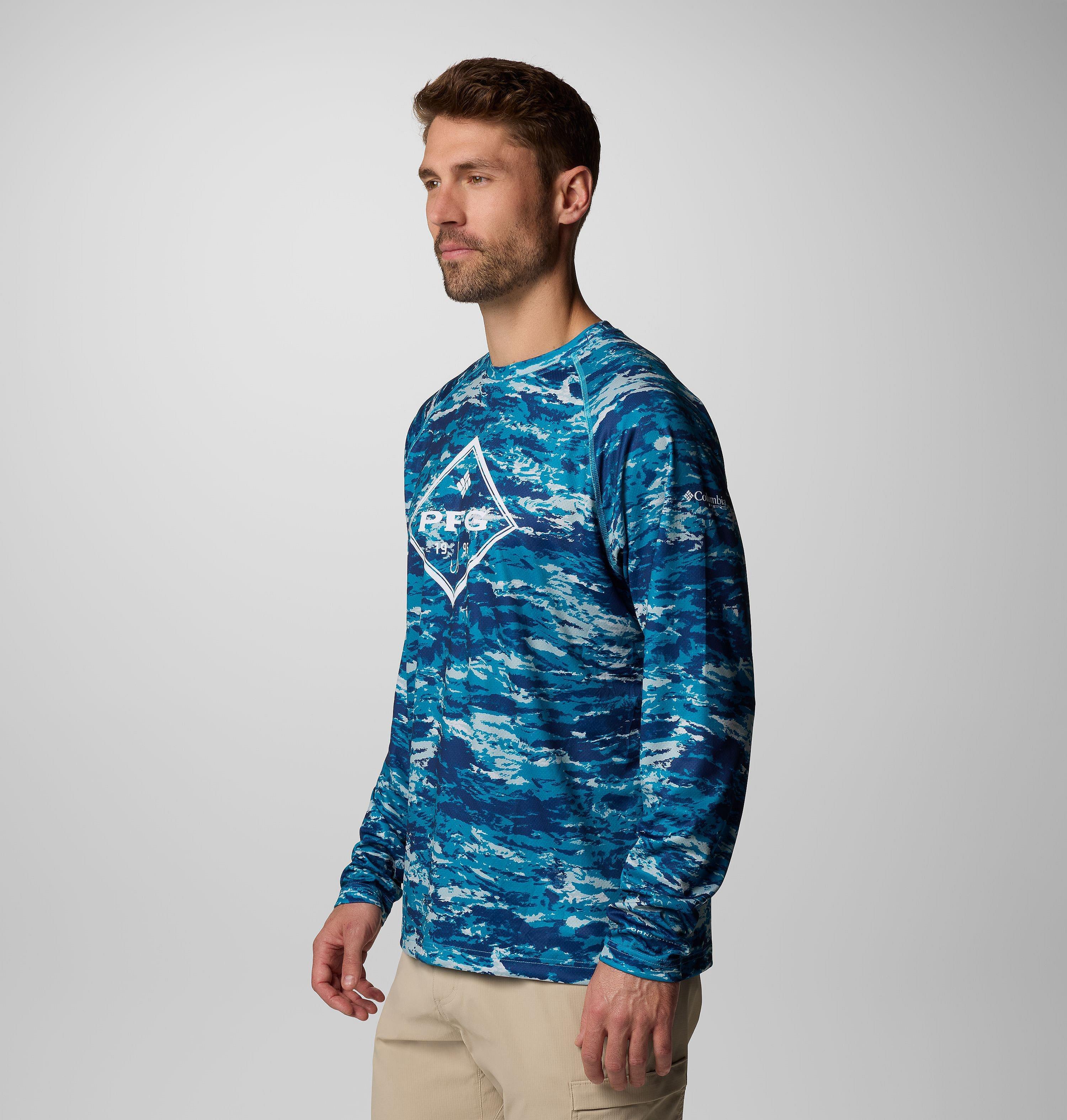 Men's PFG Super Solar Stream Graphic Long Sleeve Shirt 4