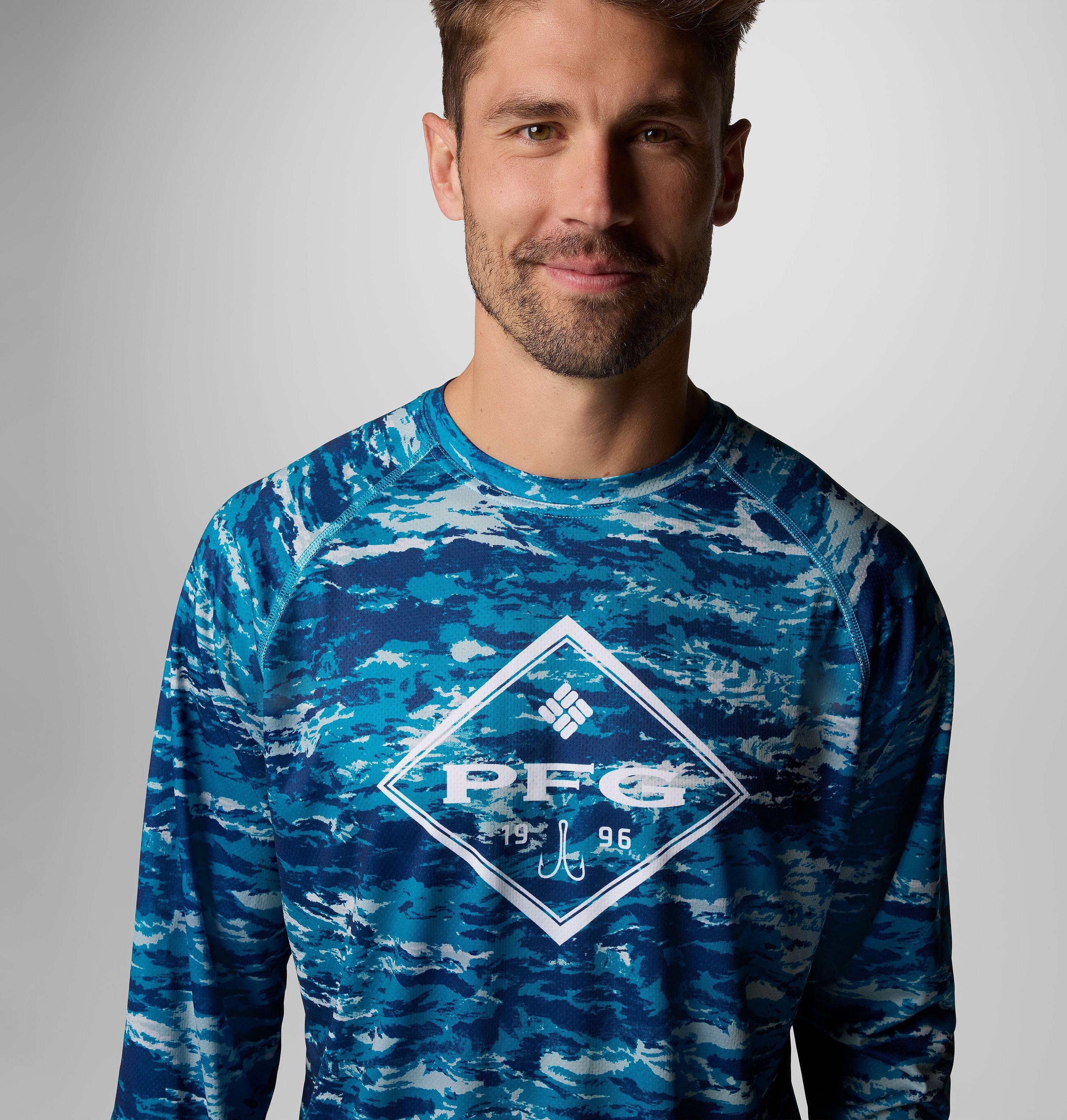 Men's PFG Super Solar Stream Graphic Long Sleeve Shirt 5