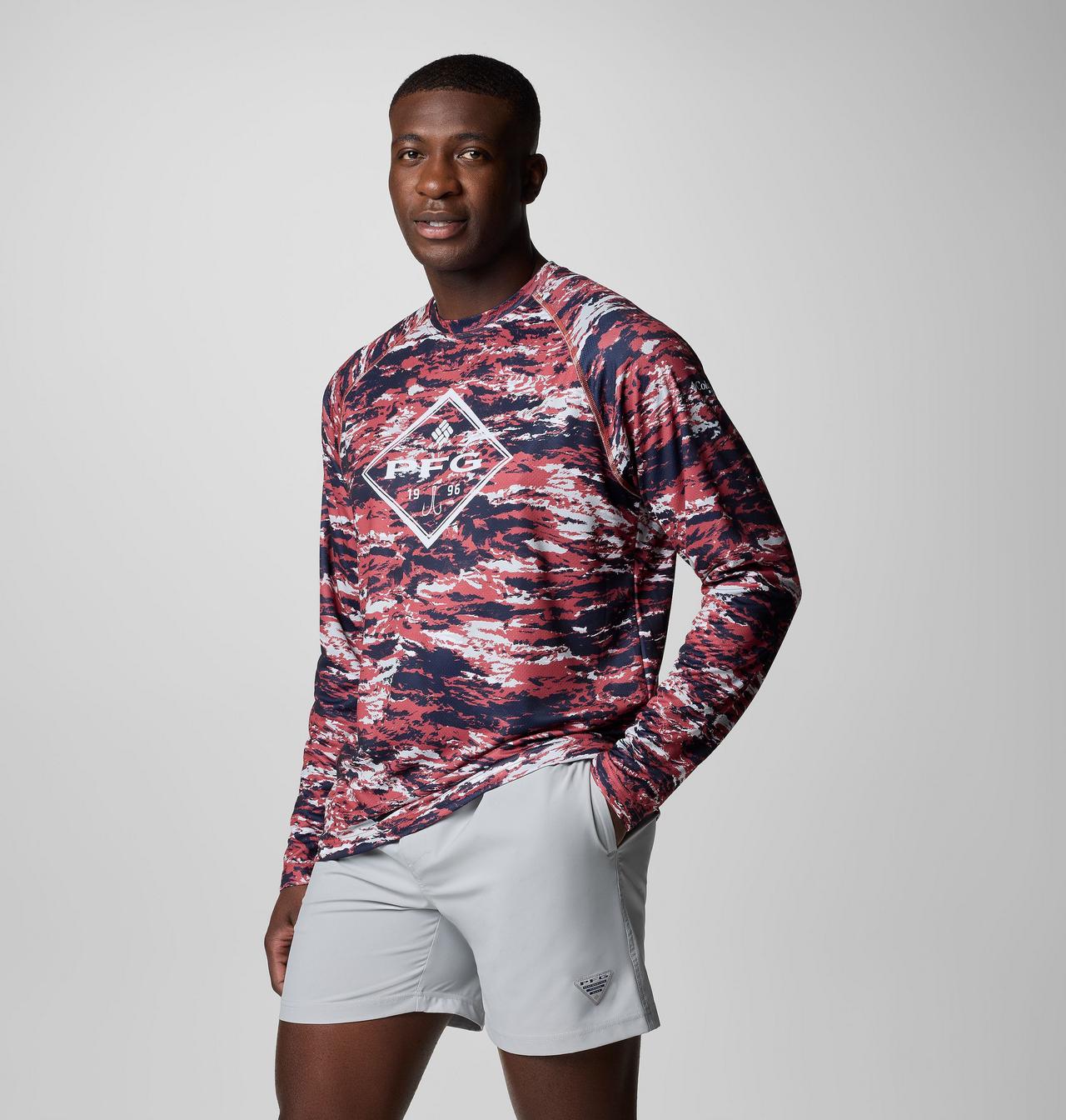 Men's PFG Super Solar Stream™ Graphic Long Sleeve Shirt 4