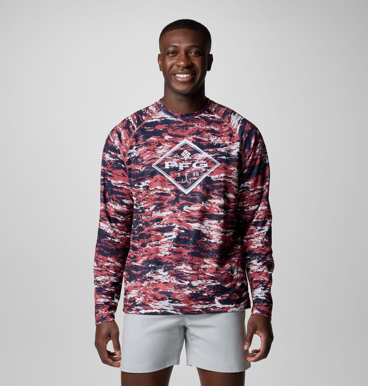 Men's PFG Super Solar Stream™ Graphic Long Sleeve Shirt 1