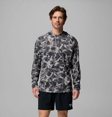 Men's Wild Cast Camp Technical Hoodie, Color: Ti Titanium Deltawoods, image 3