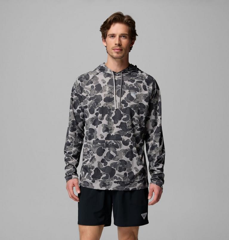 Men's Wild Cast Camp Technical Hoodie, Color: Ti Titanium Deltawoods, image 1